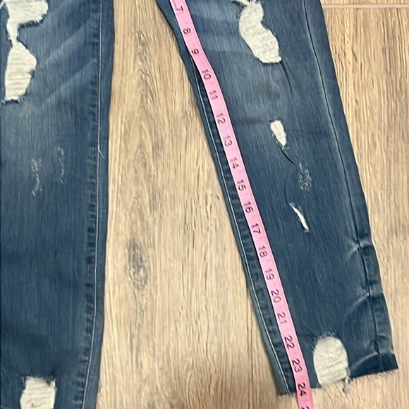 Jeans Women’s 0 24 High Rise Curvy Crop Distressed So Slim Skinny Vintage Fray - Picture 6 of 12